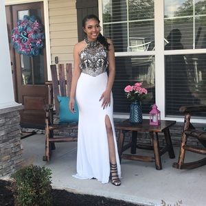 White prom dress